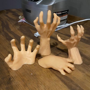 Creepy Wall Hands, Scary Wall Hanging, Zombie Hand Hooks, Dead Hands Decor, Walking Dead Theme