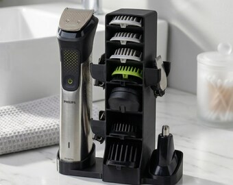 Shaver Stand for Philips Multigroom 7000 5000, Attachment Organizer
