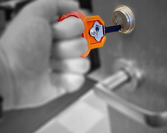 Assistive Key Turner, Arthritis Aid, Accessibility Tool for Reduced Grip, Door Deadbolt Helper