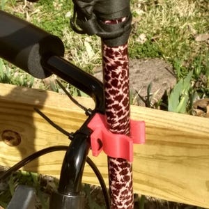 Cane Clip for Walker or Wheelchair, Mobility Aid, Accessible Assistive Device, Secure Holder