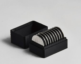 CR2016 Battery Storage Box, Compact Cell Holder, Junk Drawer Organizer, Ideal for Watch and Key Fob Batteries