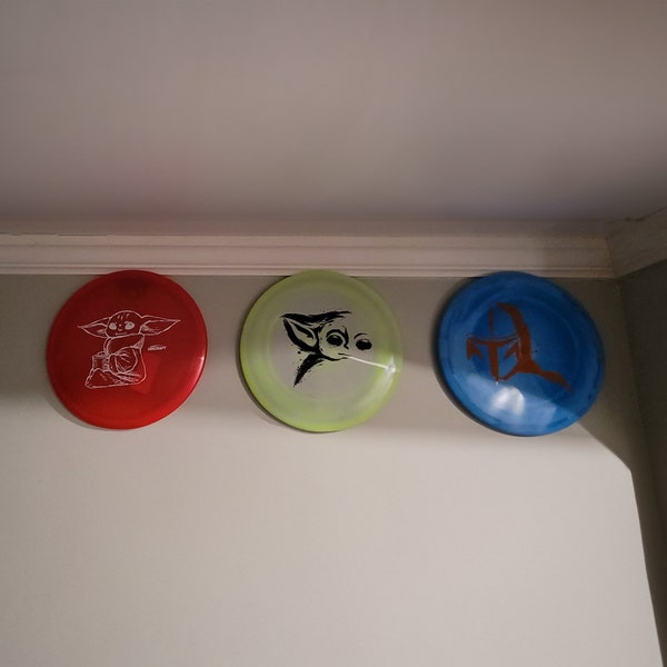 Disc Golf Hangers, Mount Bracket, Wall Shelf, Disc Display, Frisbee Holder, Sports Display Accessory