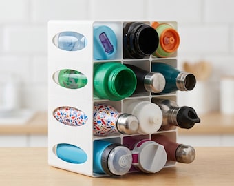 Stackable Bottle Organizer, 6 Slot 75mm Cabinet and Drawer Rack