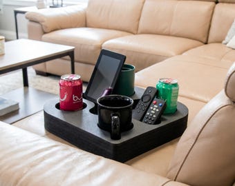 Couch Cup Holder and Organizer, TV Remote Stand Sofa Caddy