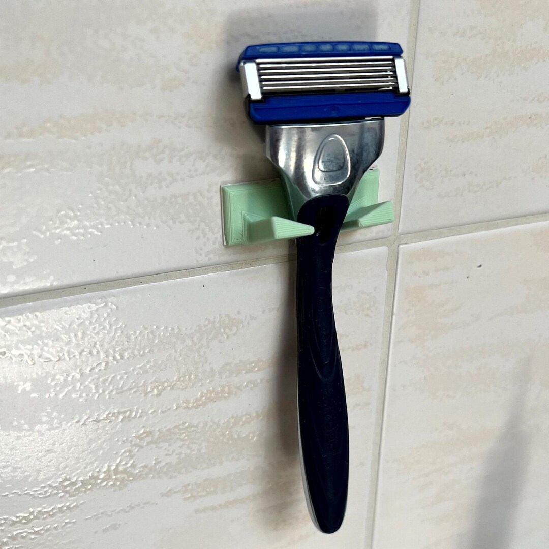 Minimalist Razor Holder, Wall Mount Stand, Sleek Bathroom Accessory ...