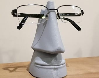 Nose-Shaped Glasses Stand, Quirky Eyewear Holder, Desk and Bedside Organizer, Fun Home Decor