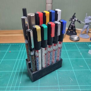 Soporte para marcadores para la construcción de modelos Gundam y Gunpla, soporte GSI Creos, organizador de herramientas para aficionados.