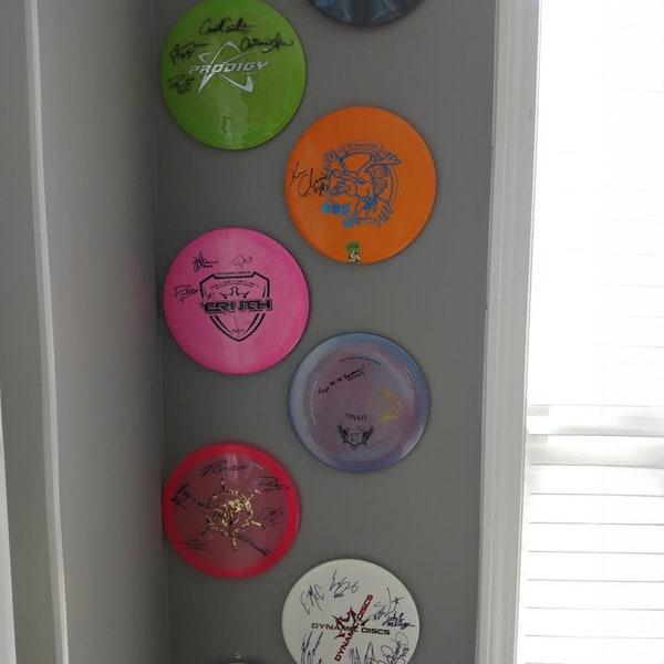 Low-Profile Frisbee Hanger, Disk Golf Clip Hook, Wall Mount Disk Holder, Hat Organizer, Gift for Sports Enthusiast