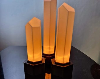 Cristal lumineux « Power » inspiré de Stargate SG-1, éléments décoratifs des fans, cadeau de nerd, objet de collection imprimé en 3D, réplique d'accessoire unique