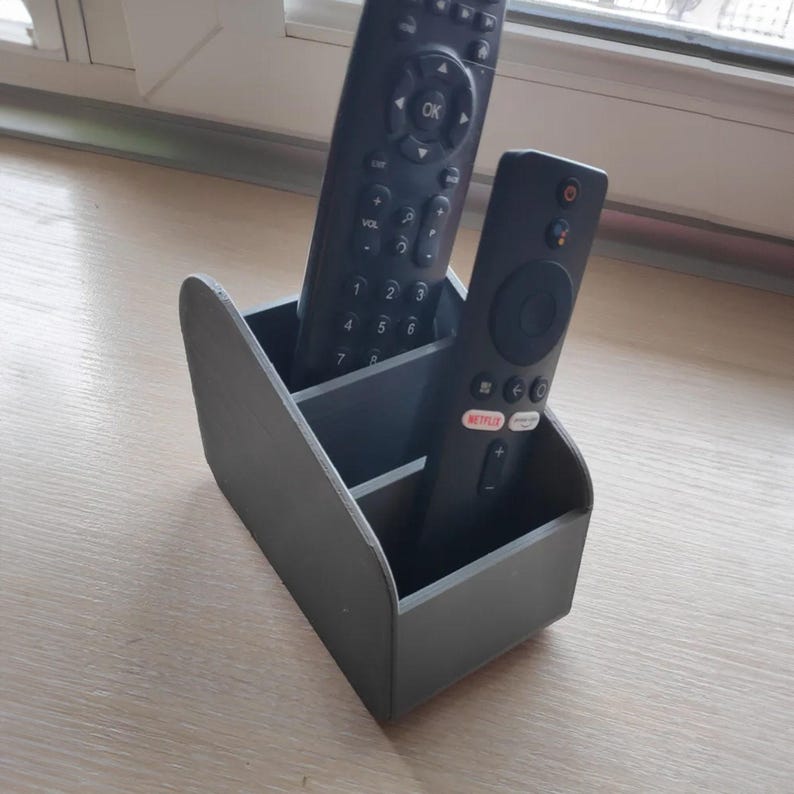 Universal fjärrkontrollhållare, vardagsrumsfack för TV och konsolfjärrkontroll, bänkskiva bild 3