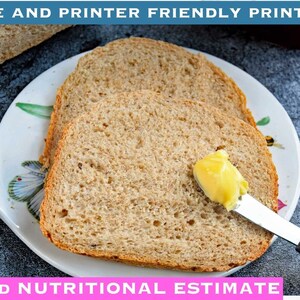 Bread Machine Multigrain Bread | Digital Download | Printable