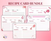 Valentine's Day Recipe Card | Printable Recipe Card | Recipe PDF