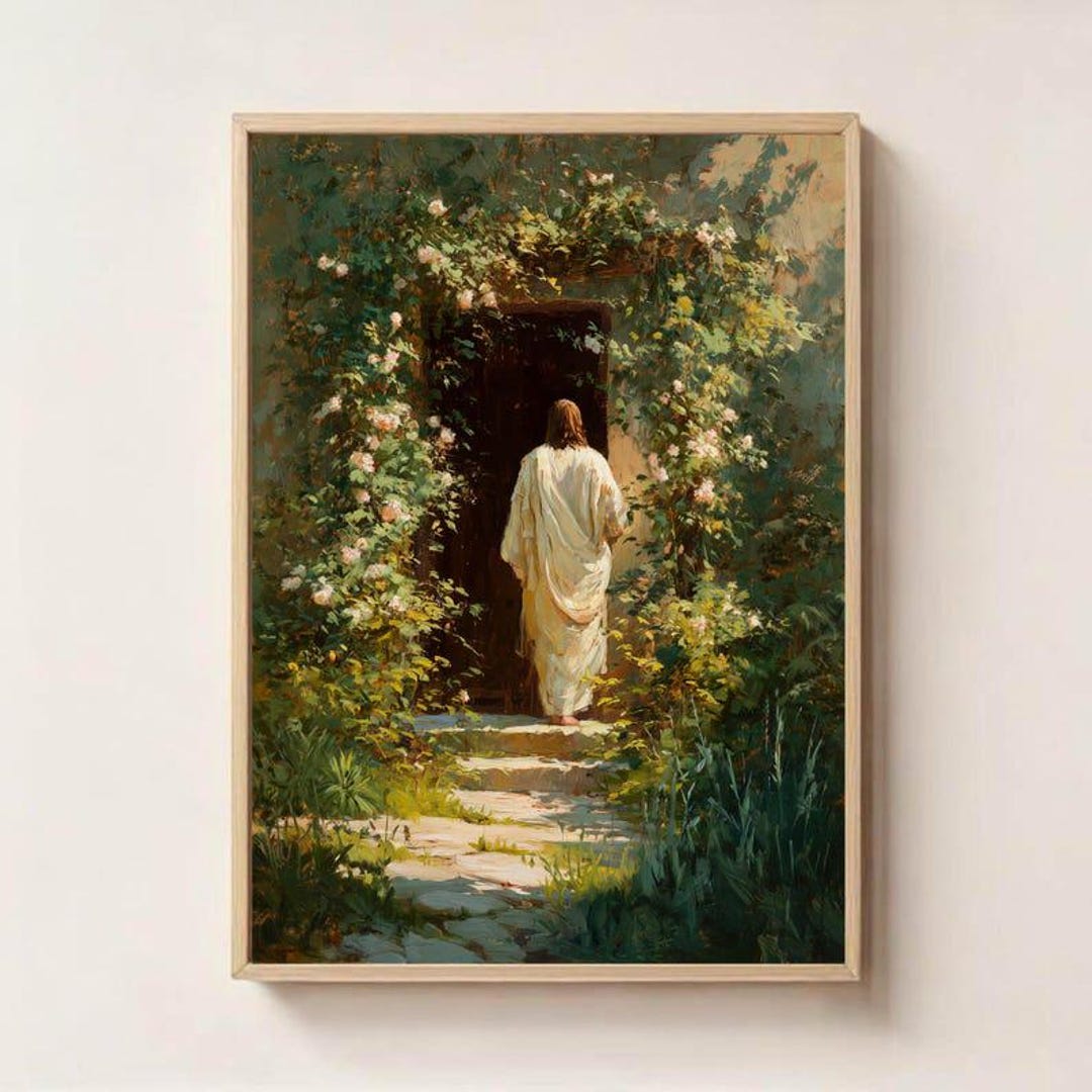 Jesus Knocking at the Door Art Print, Jesus Wall Art, Jesus Printable ...