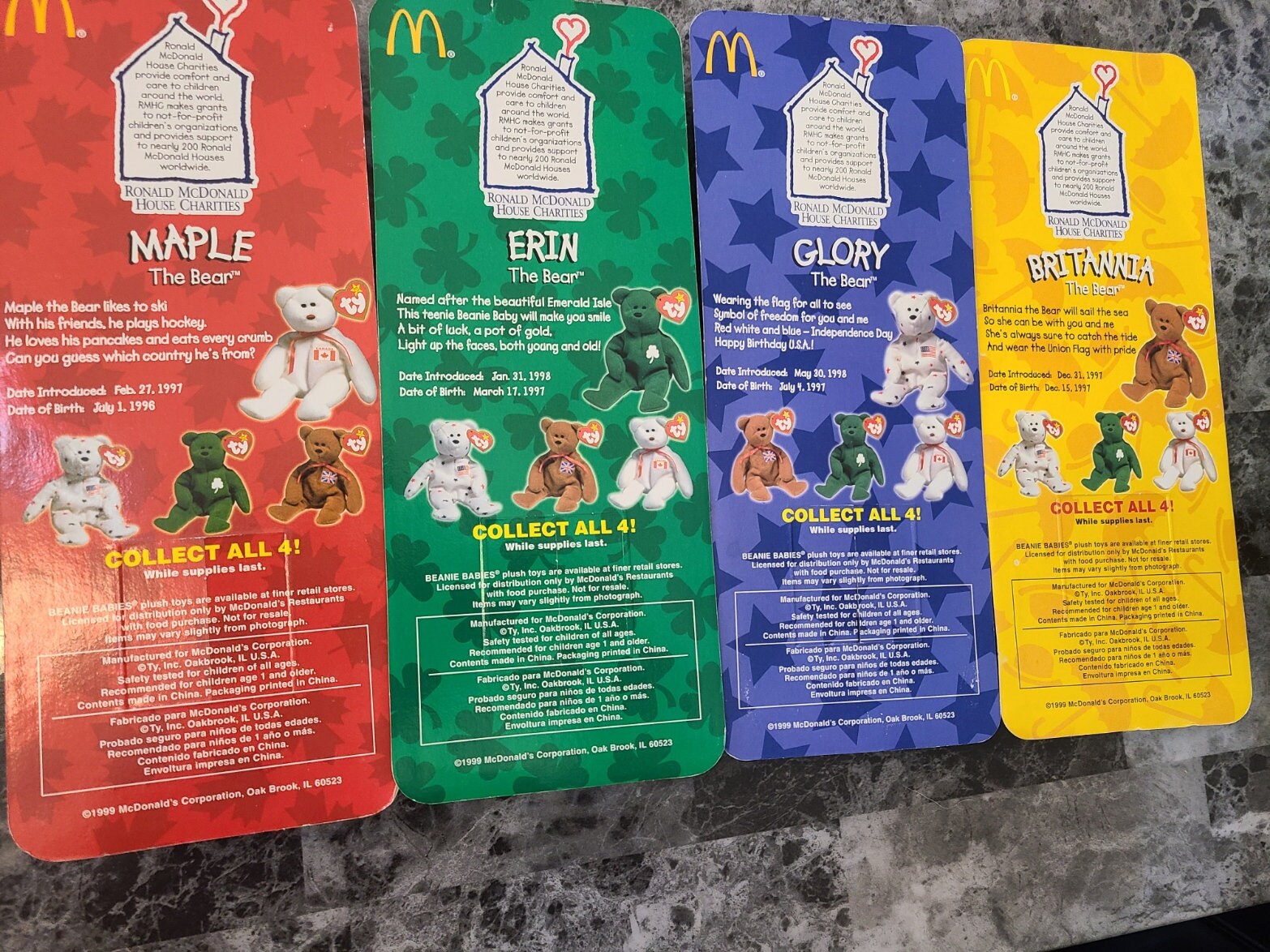 Rare Mcdonalds International Bear Teenie Beanie Set - Etsy