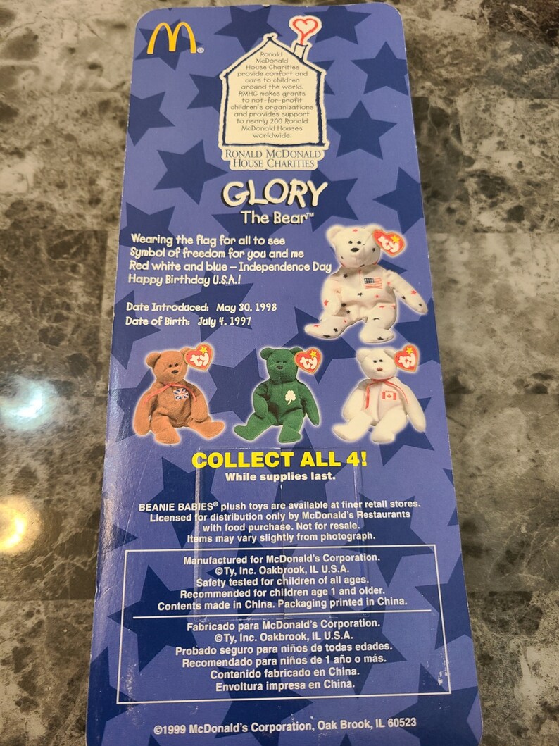 Rare Mcdonalds International Bear Teenie Beanie Set - Etsy