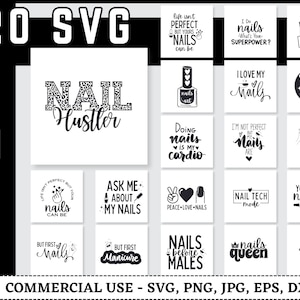 Nägel SVG Bundle, Nagellack SVG, Nail Tech svg, Maniküre svg, Nagel Salon svg, Nail art SVG Bundle, Hände svg, Nagel svg, Instant Download