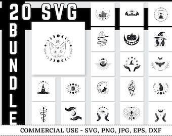 Mystical Svg Bundle, Mystical Svg, Saturn Svg, Eye Svg, Magical Svg, Celestial Svg,  Mystic Hand svg, Mystical Moon svg, Svg Files