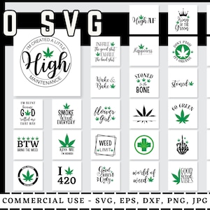 Weed svg bundle, weed quotes svg, stoner svg, blunt svg, cannabis svg, weed leaf svg, marijuana svg, pot svg, cut file for cricut