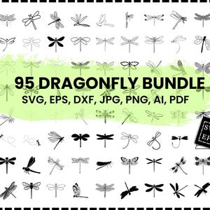 Dragonfly Svg Bundle, Dragonfly Dxf, Dragonfly Png, Dragonfly Eps, Dragonfly Vector, Dragonfly Cut Files, Insect Svg, Dragonflies Svg