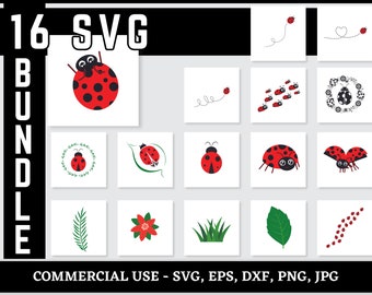 Ladybug SVG, Ladybug Bundle SVG Files, Ladybug SVG Layered, Ladybug Files for Cricut, Ladybug Clipart, Lady Bug Svg, Digital Download