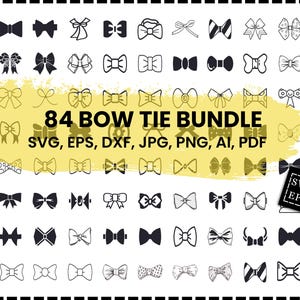 Bow Ties Cut File, Ribbon Tie, Dxf, Cricut, Silhouette, Commercial Use, Instant Download, Bow Tie Bundle Svg, Bow Tie Svg