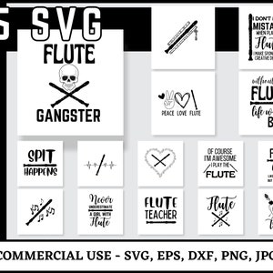 Flute Svg Bundle, Flute Png Bundle, Flute Svg, Flute Clip Art, Music Svg, Flute Png, Flute Vector. Cut File For Cricut, Silhouette