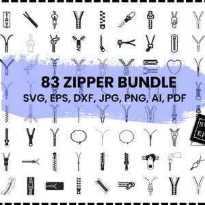 Rits SVG-bundel, rits DXF, rits png, rits eps, rits vector, rits gesneden bestanden, zwarte rits SVG, open rits SVG, ritsen SVG