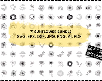 Sonnenblume, Sonnenblume, Sonnenblume Cricut, Sonnenblume Clipart, Sonnenblume geschnitten Datei, Sonnenblume Silhouette, Blume Svg, Vektor, Png