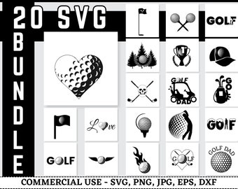 Golf Svg, Golf Svg Bundle, Golf Png, Golf Split Monogram Svg, Golf Name Frame, Golf Club Svg, Golf Ball Svg Clipart, Golf svg files