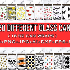 Libbey Can Wrap, Glass Can Svg, 16oz Libbey Can Wrap, Libbey Glass Svg, Coffee Wrap, Can Wrap Svg, Svg Bundle, Svg, Coffee Svg, Cricut, Png