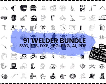 Schweißer-Svg-Bundle, Schweißer-Png-Bundle, Schweißer Clipart, Schweißer-Svg-Schnittdateien für Cricut, Schweißer-Silhouette, Schweißbrenner-Svg
