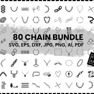 Chain Svg Bundle, Chain Dxf, Chain Png, Chain Eps, Chain Vector, Chain Cut Files, Chain Link Svg, Breaking Chains Svg, Chains Svg
