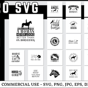 Horse SVG Bundle, Horse Svg, Horse Clipart, Horse PNG, Equestrian Svg, Horse Shirt Svg, Horseshoe Svg, Horse Silhouette, Horse Vector