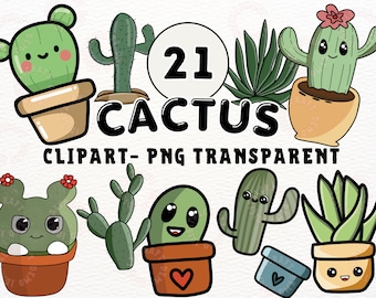 Watercolor Cactus Clipart Bundle: Desert Flora Png Prints, Watercolor Cactus Clipart, Cactus Watercolor Download, Cactus Svg, Cactus Png