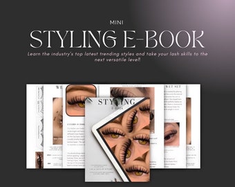 Wispy Lash Map E-book, 15 Lash Maps, Wispy mini manual, Wispy sets, Lash styling PDF, Lash styling E-book