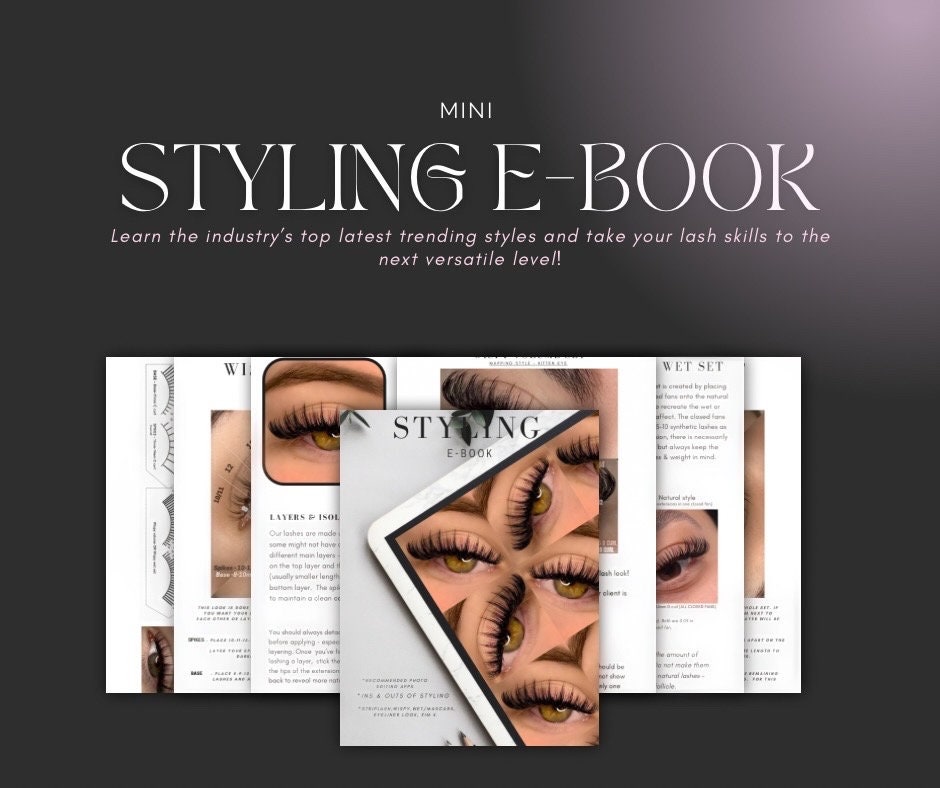 Wispy Lash Map Styling E-book: Mini Manual (PDF) - Etsy