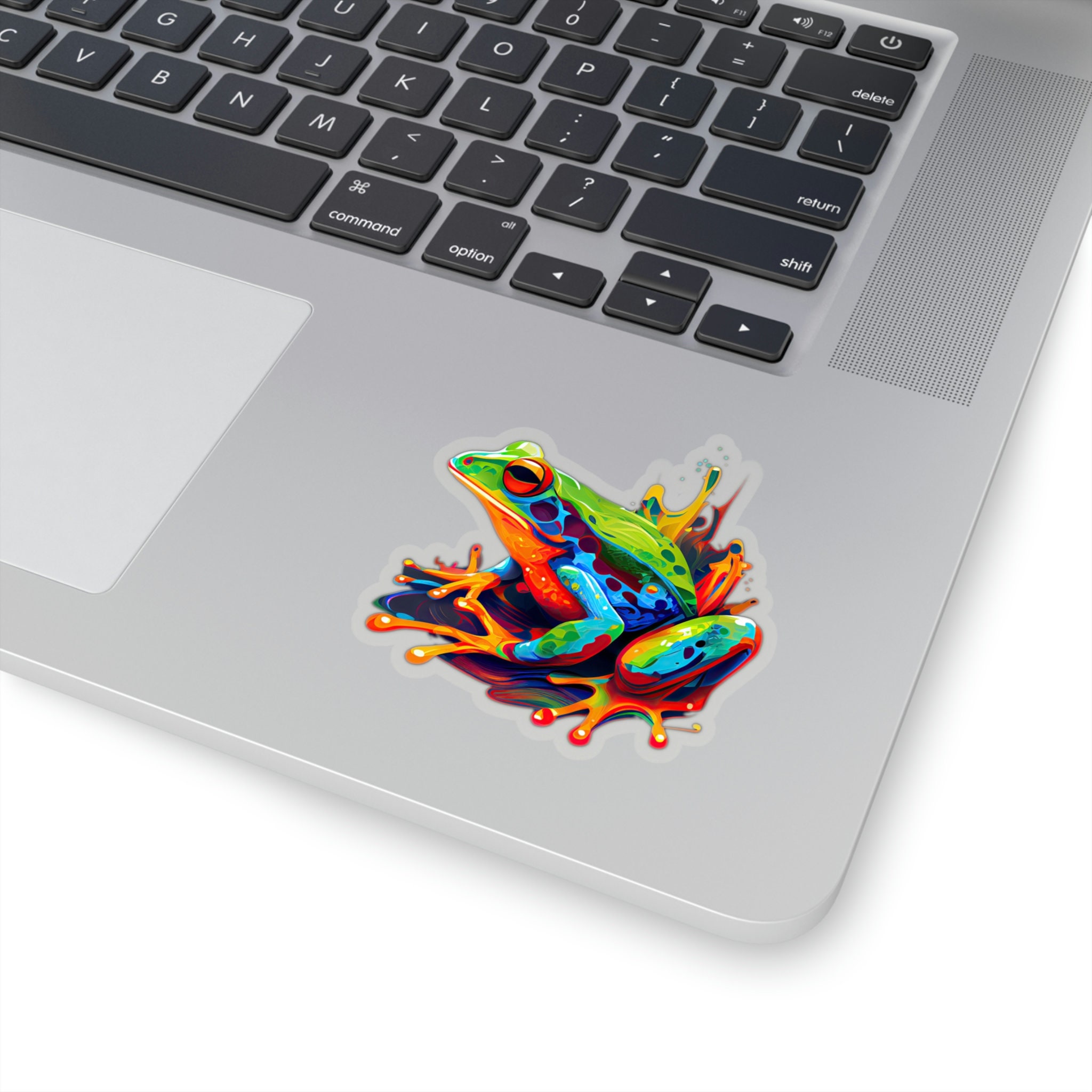 Vibrant Abstract Frog Sticker – Waterproof Vinyl Decal - Etsy
