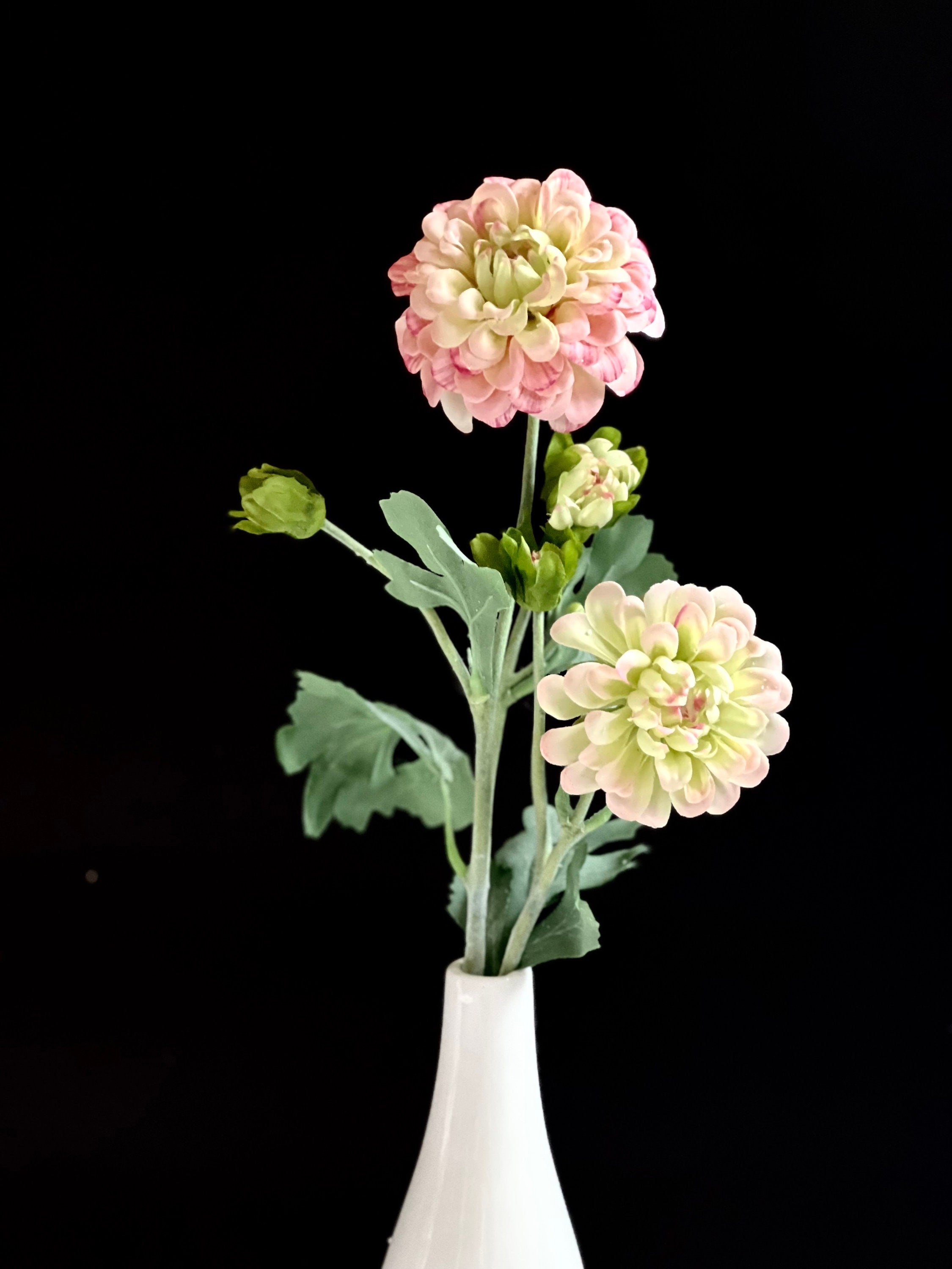 22 Artificial/faux Zinnia Flower Stem Artificial Plants DYI Etsy