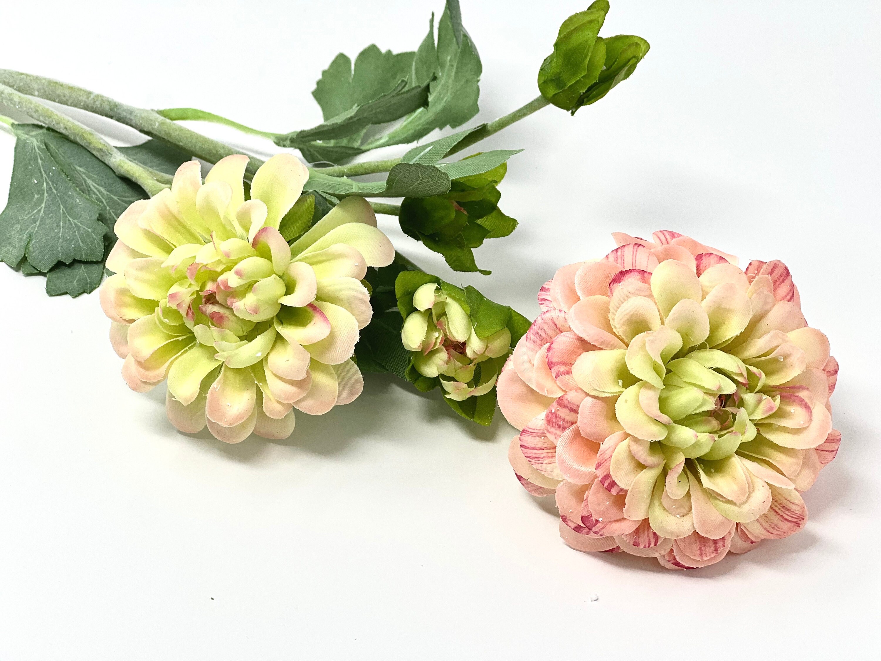 22 Artificial/faux Zinnia Flower Stem Artificial Plants DYI Etsy