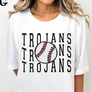 Trojans Baseball PNG, Trojans Sublimation, Trojan Mascot PNG, Trojans Baseball Shirt Design, Trojans Baseball Instant Download