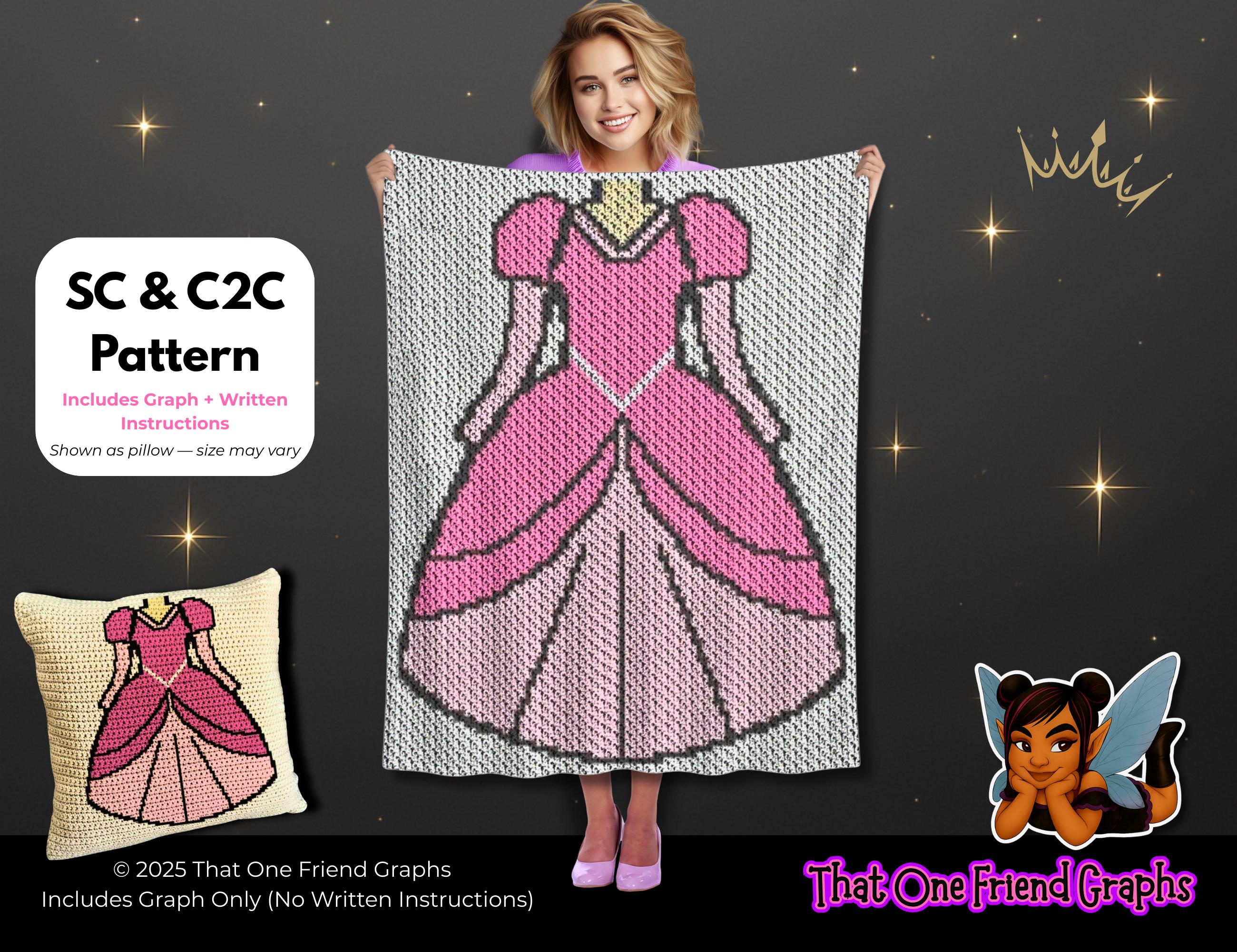 SC & C2C Crochet Graph