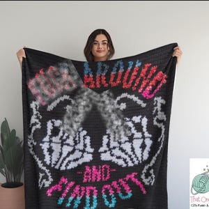 F Around and Find Out Crochet Pattern | Rude Crochet Graph for SC | Text-Based Blanket Chart | Digital Download PDF