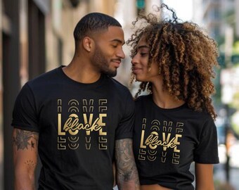 Black Love Shirts, Matching Shirts, Couple TShirts, Date Night Shirts, Group Date Night Tees, Couple Podcast Shirt, Wedding Gift for Couple,