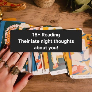 18+ Lisant leurs pensées sales tard le soir à votre sujet, Lecture de cartes de tarot érotiques LE MÊME JOUR, Lecture intuitive et amusante, Amour, Sexe, Romance