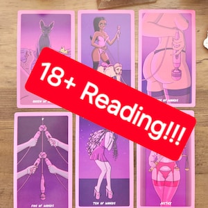 18+ Lettura di cose sessuali succose che vogliono che accadano tra voi due, lettura divertente dell'amore in giornata, messaggi hot dettagliati, tarocchi sexy