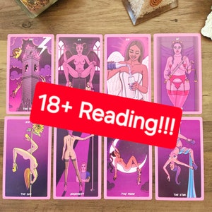 MÊME JOUR 18+ Lisant leurs dernières pensées coquines à votre sujet, lectures chaudes d'amour, lectures détaillées de tarot, messages canalisés de tarot sexy