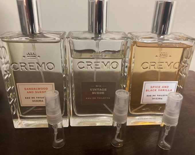 Cremo Rabbit Multipack Cremo 3 X 3ml Men's Fragrance Sample Set *PLEASE READ* - Etsy