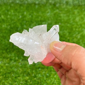 Pink Lemurian Quartz Cluster from Colombia 67g - Crystal Healing - Home Decor - Approx. 2.5&quot; x 2&quot; x 1.25&quot;