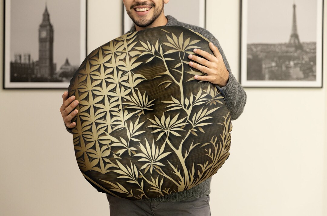 Giant Round Japanese Floor Pillow for Seating design 47 Etsy