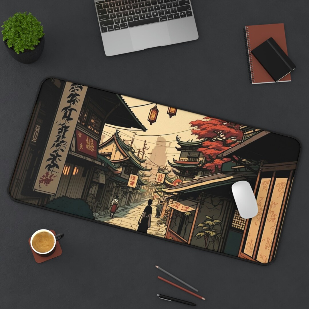 Japanese/anime Gaming Desk Mat design 3 Etsy